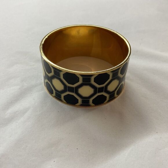 Kate Spade 2012 collection Cream and Black Geometric Bangle Bracelet - Picture 6 of 7